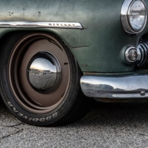 Goodyear Eagle RS-A tires featured on a 1949 Mercury Coupe EV 2